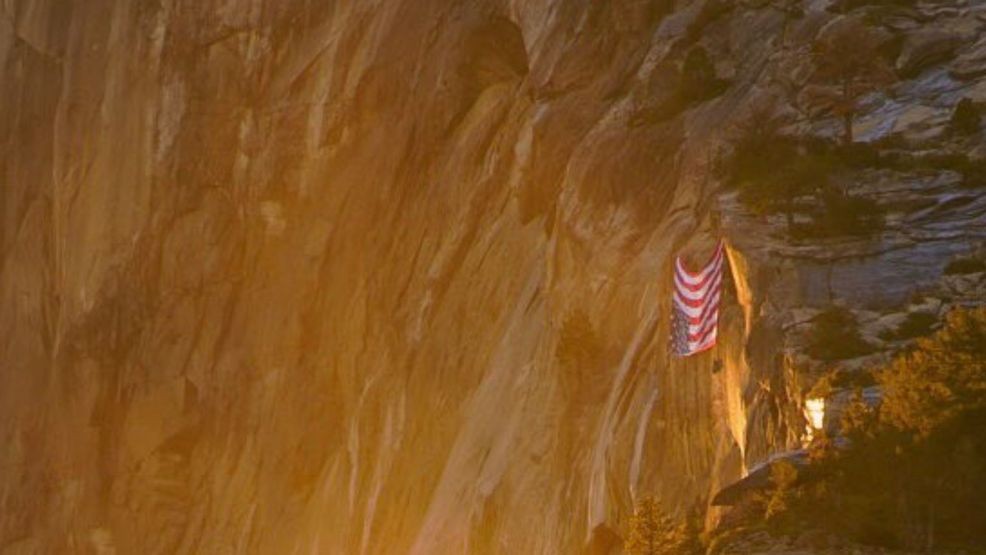 Upside-Down American Flag Protest in Yosemite National Park